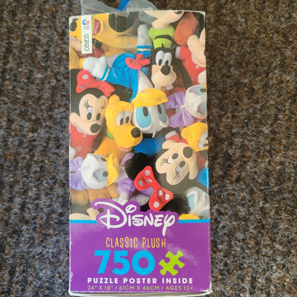 2016 Disney Classic Plush 750 Pieces Jigsaw Puzzle 24”x18” Ceaco  * USA *